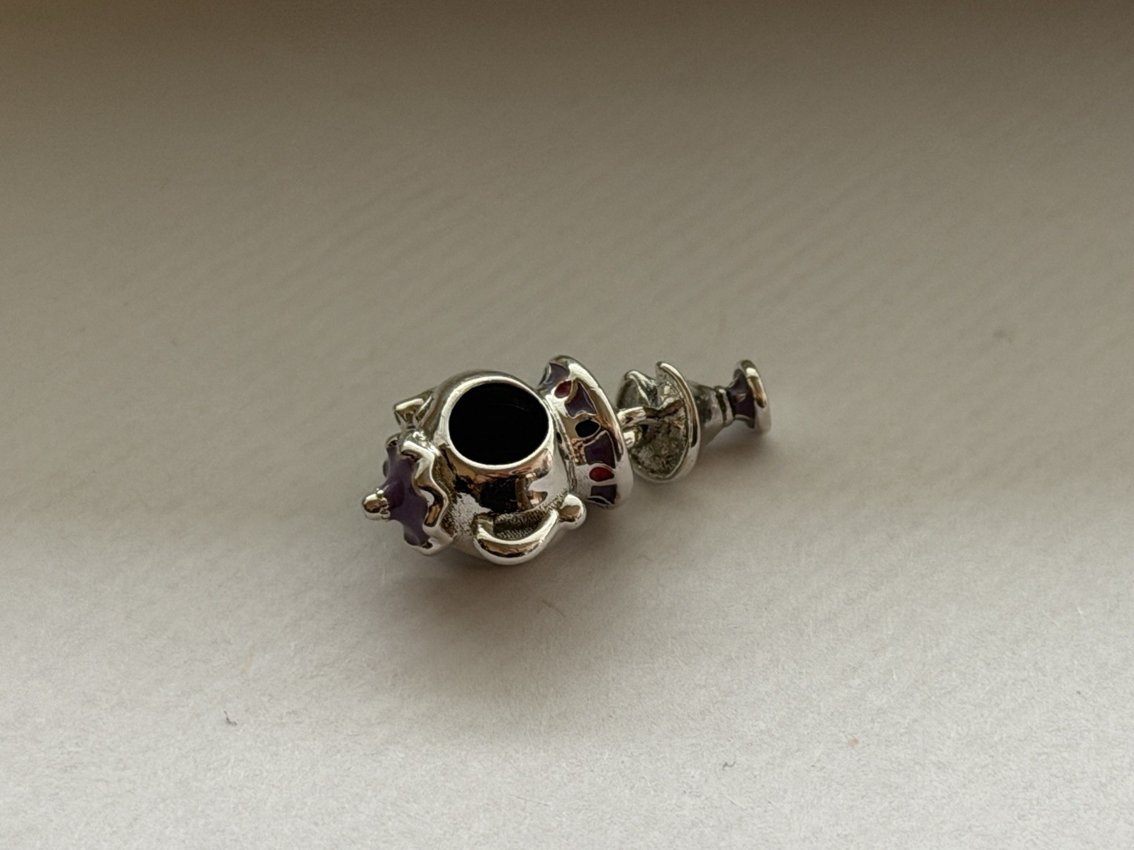 Genuine Pandora Disney Beauty And Beast Mrs Potts n Chip Dangle Charm 799015C01