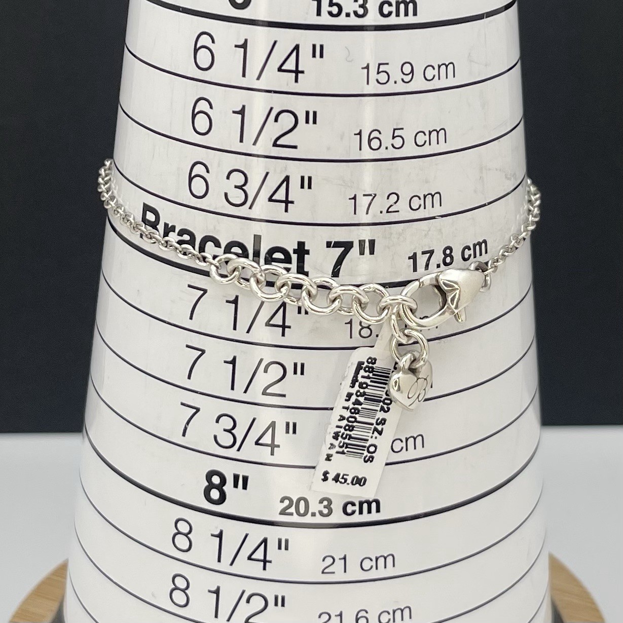 NWT Brighton Starry Night Bar Bracelet Silver Tone Clear Crystal Open Rectangle
