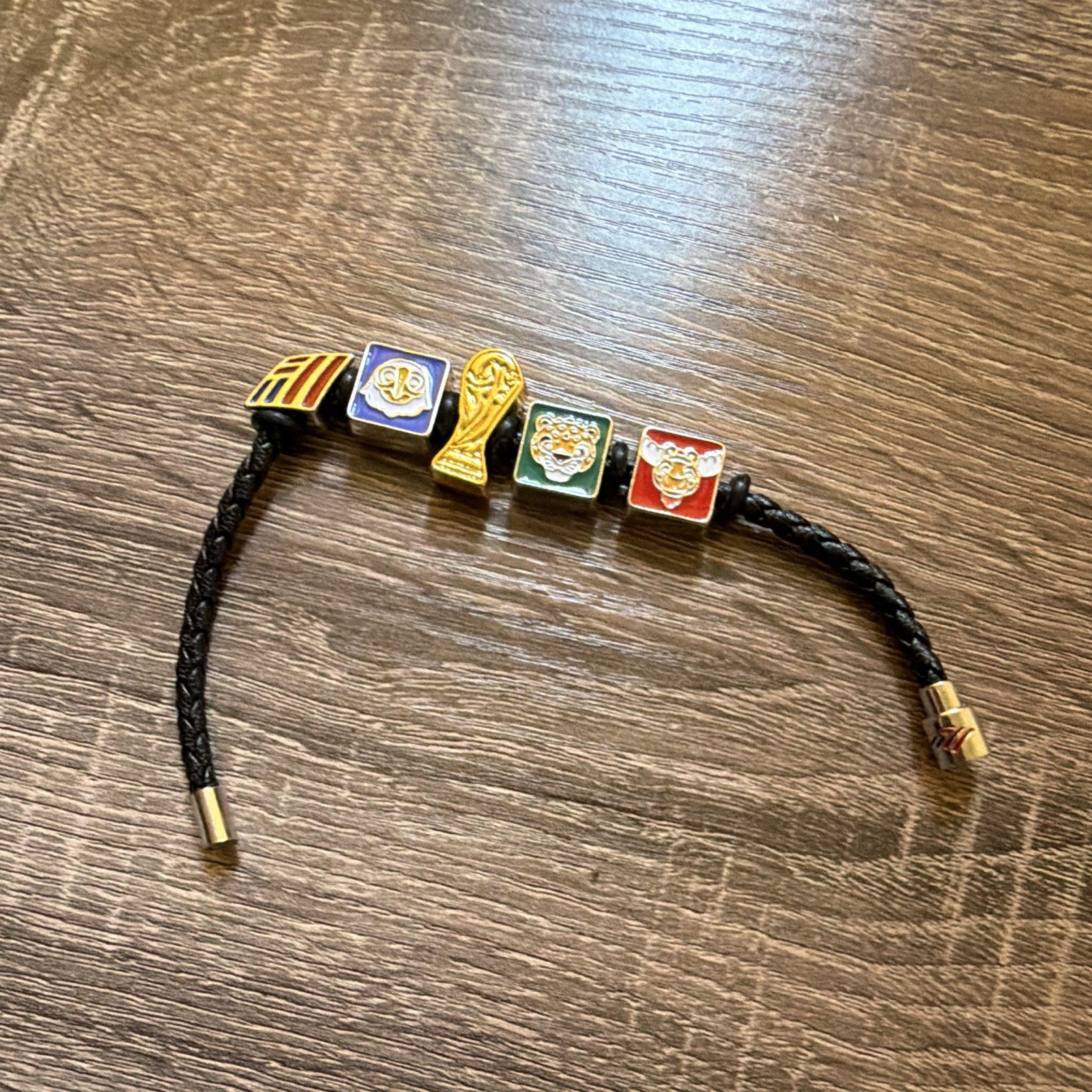 Black Bank of America FIFA Fan Cord Charm World Cup Bracelet limited edition