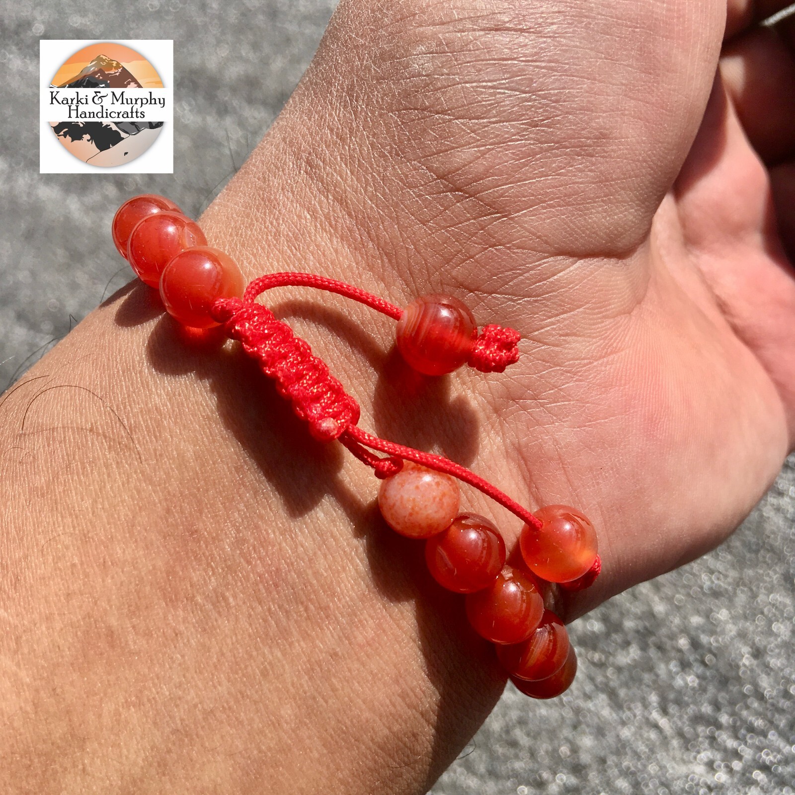 Natural Gemstones Beaded Unisex Bracelet. Pack OF 10 Piece Adjustable Bracelets