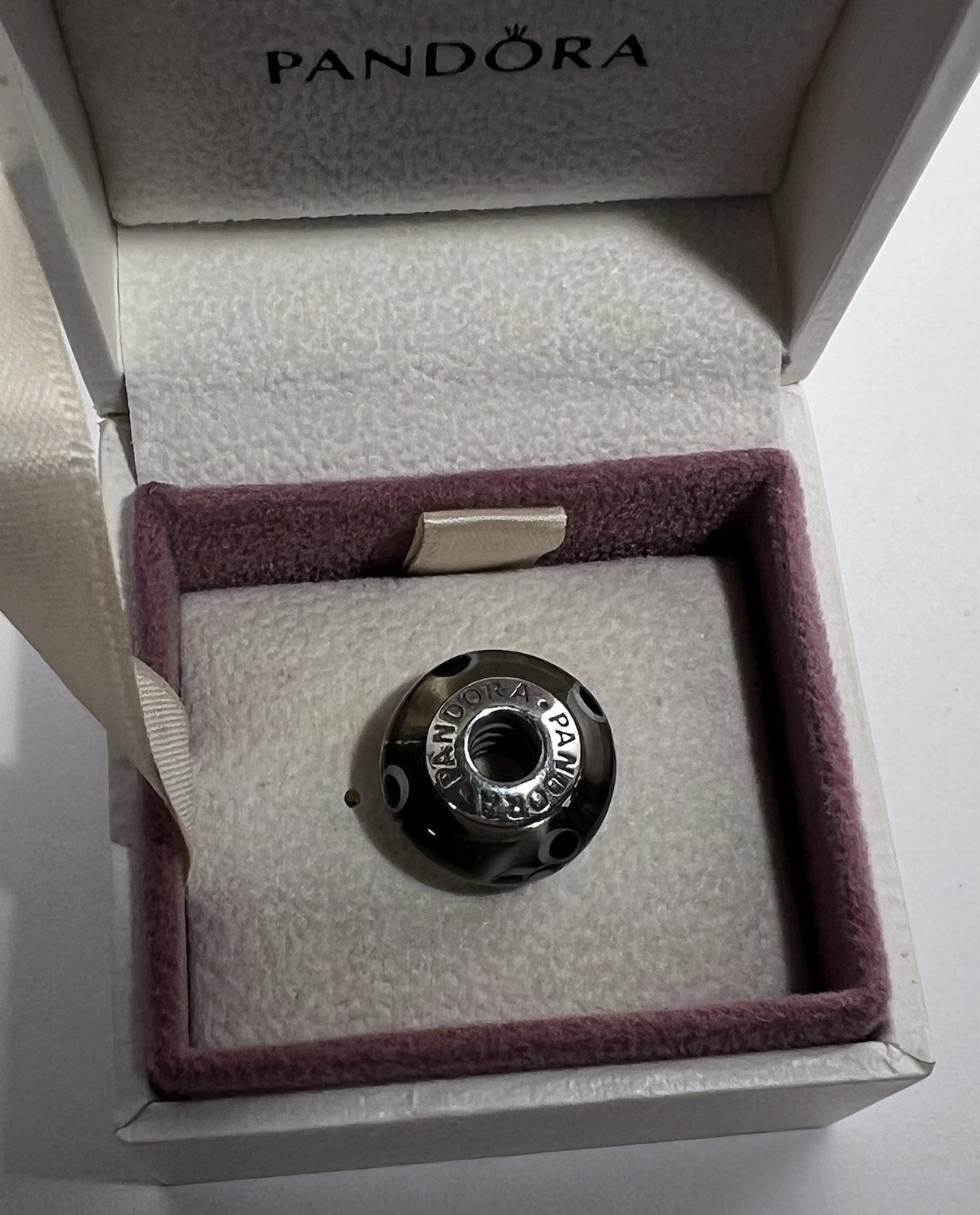 Authentic PANDORA “Flowers for You” “Murano Glass S925 Sterling Silver ALE Charm