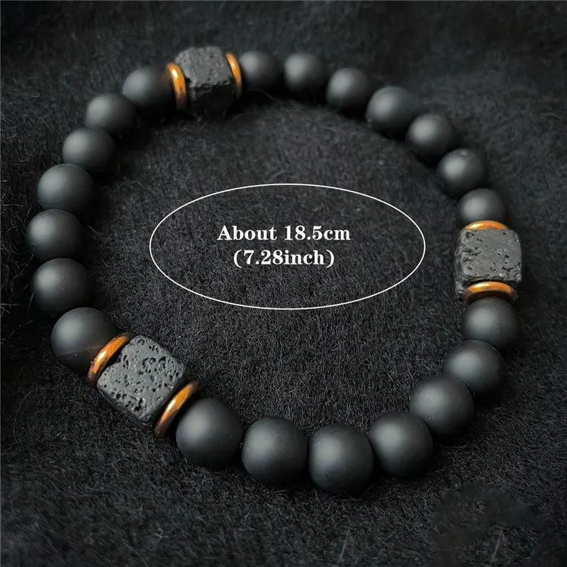 1pc New Malachite Natural Stone Bead Couple Bracelet Health Weight Loss Jewelry
