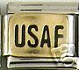PELKAR206 ITALIAN CHARMS USAF UNITED STATES AIR FORCE