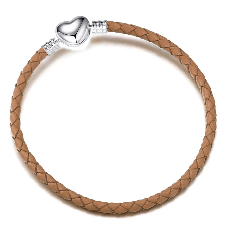 Leather Chain Bracelet 9 Color DIY Charm Band Adjustable Wrap Girls Women 1 Pc