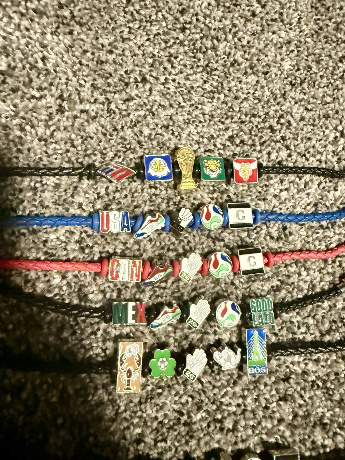 Complete FIFA World Cup 2026 Boston Host City Bank of America Fan Bracelets RARE