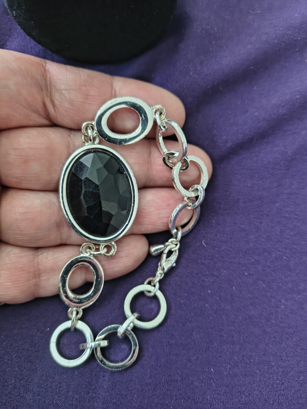 3 Silver Tone Mixed Bracelet Lot. Estate Find. All Wearable