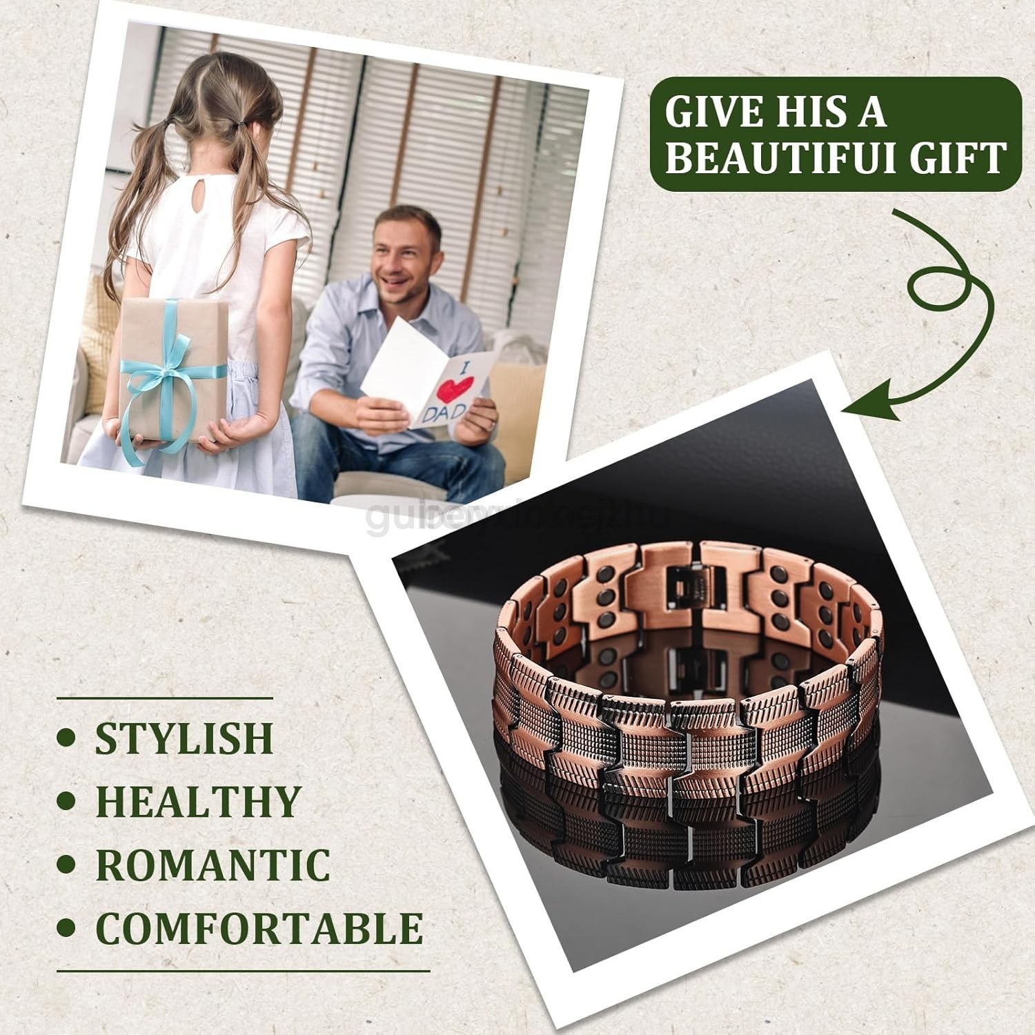 100% Pure Copper Bracelet 3500 Gauss Magnetic Therapy Strong Healing & Regulator