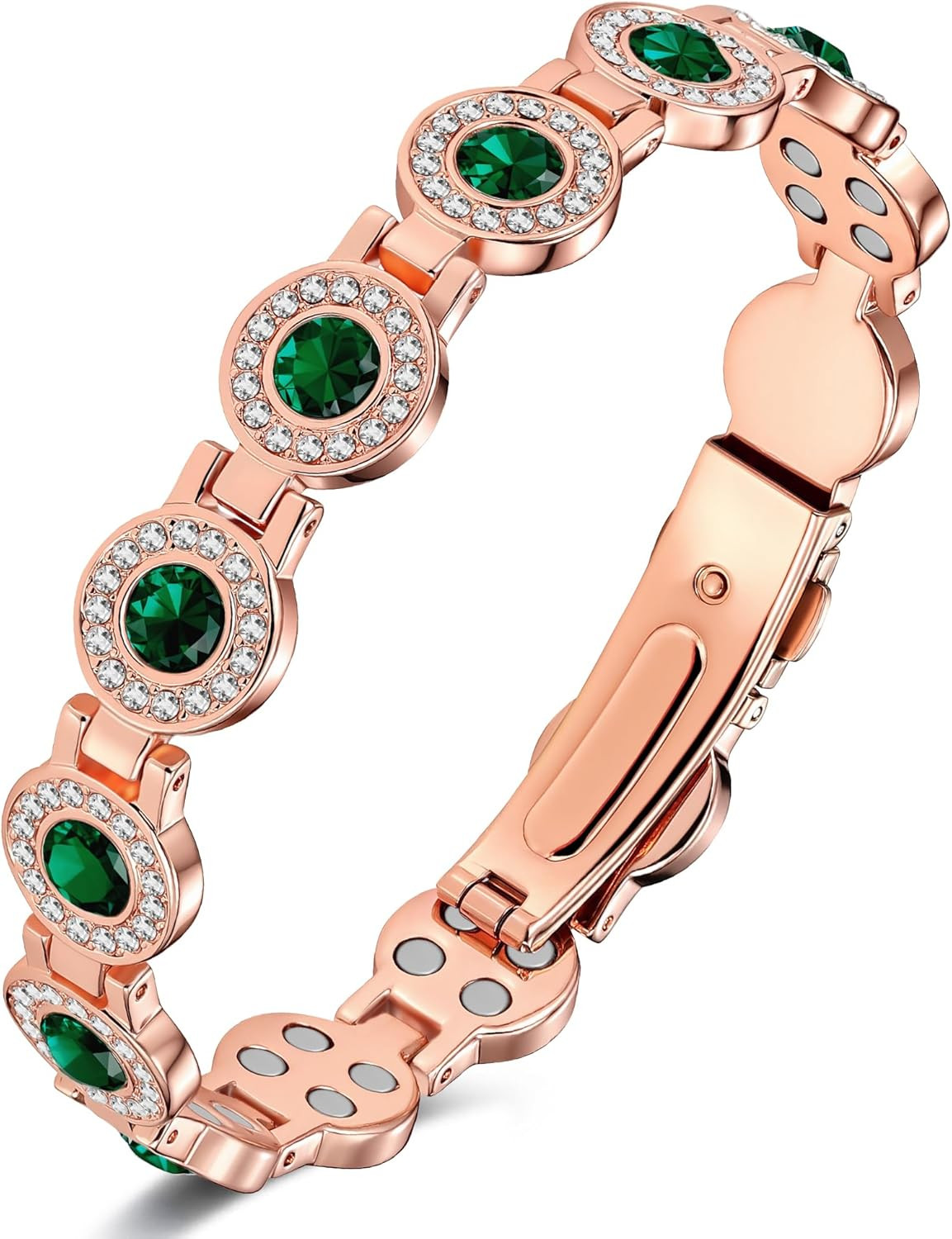 Pure Copper Bracelets for Women, 4X Ultra Strength Magnetic Bracelet with 3800 G