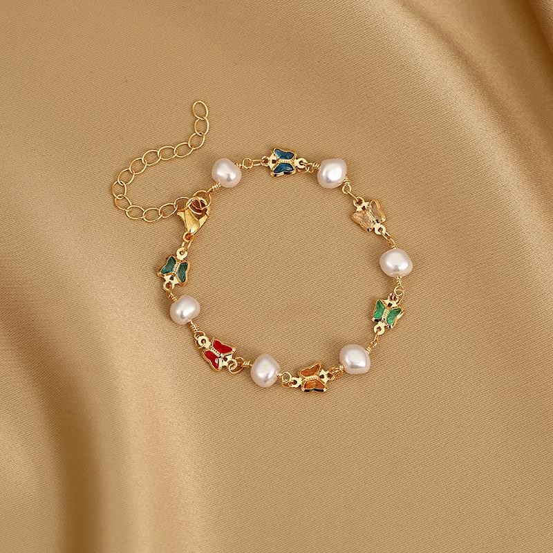 Exquisite colorful heart bracelet with zircon charm gift