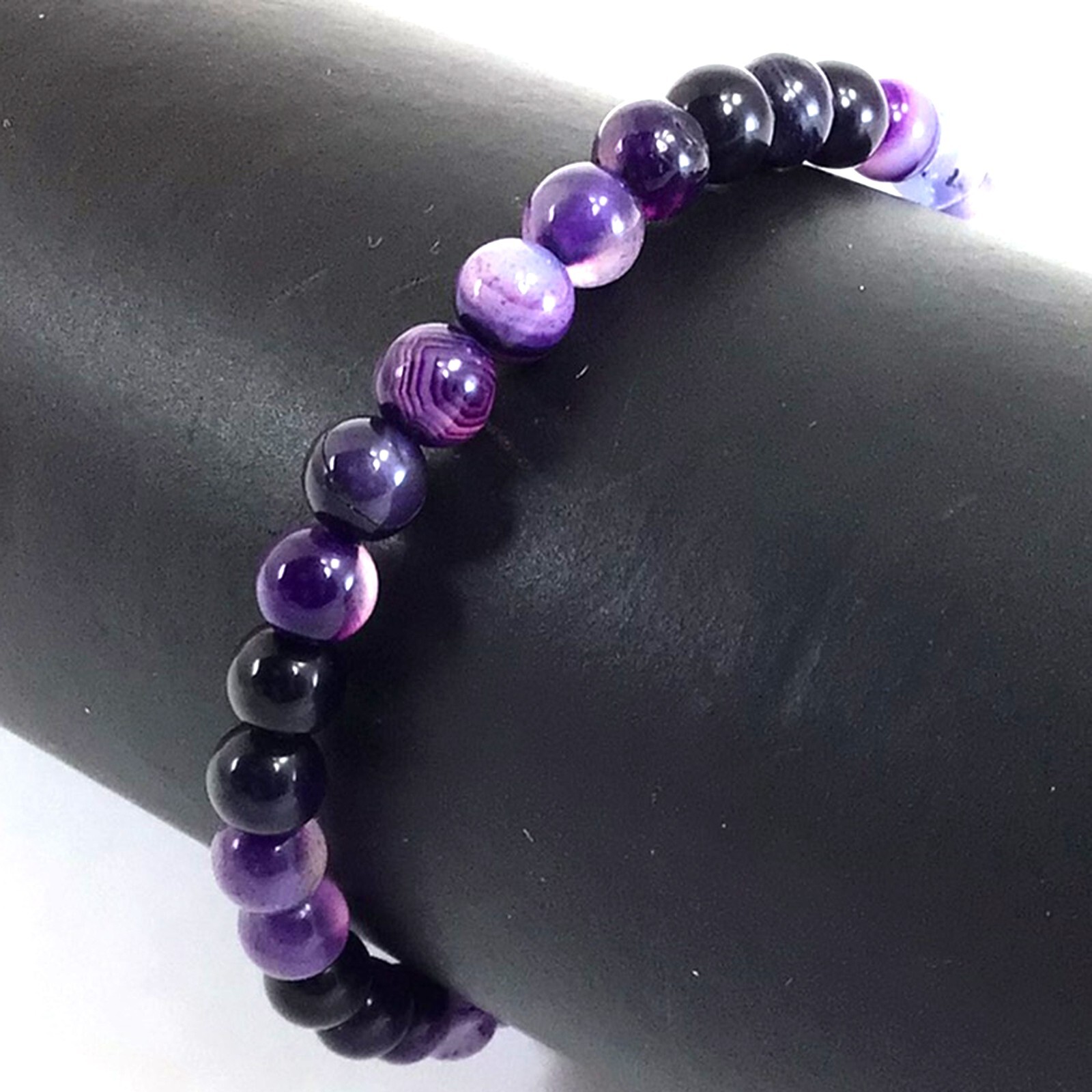 6MM Round Beaded Handmade Natural Gemstone Balance Stretch Bracelet Healing 7.5″