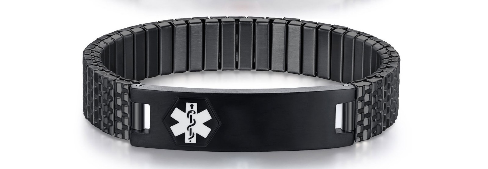 CUSTOM ENGRAVE! Medical Alert ID Unisex Mens Stainless Steel Expansion Bracelet