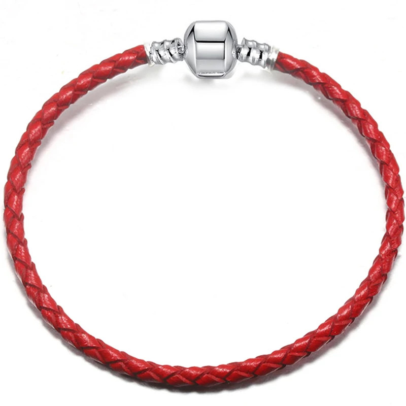Leather Chain Bracelet 9 Color DIY Charm Band Adjustable Wrap Girls Women 1 Pc