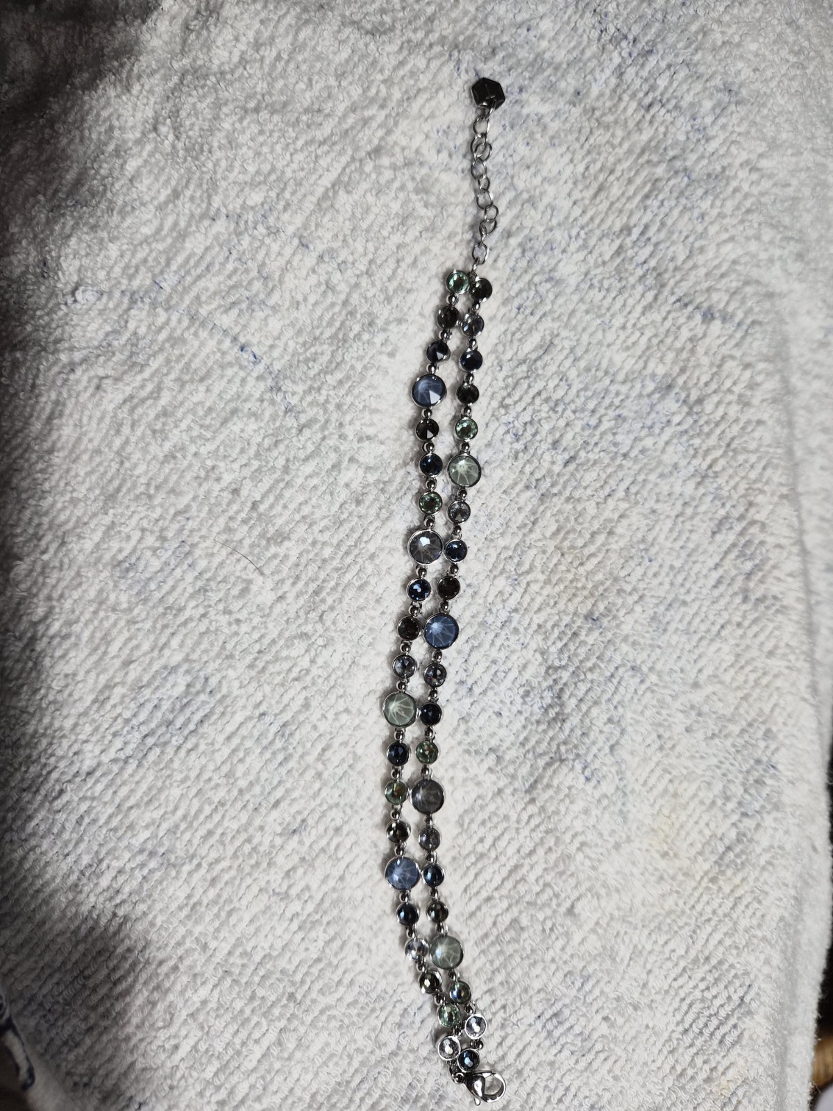 Touchstone Crystal Double Strand Bracelet, Tropics