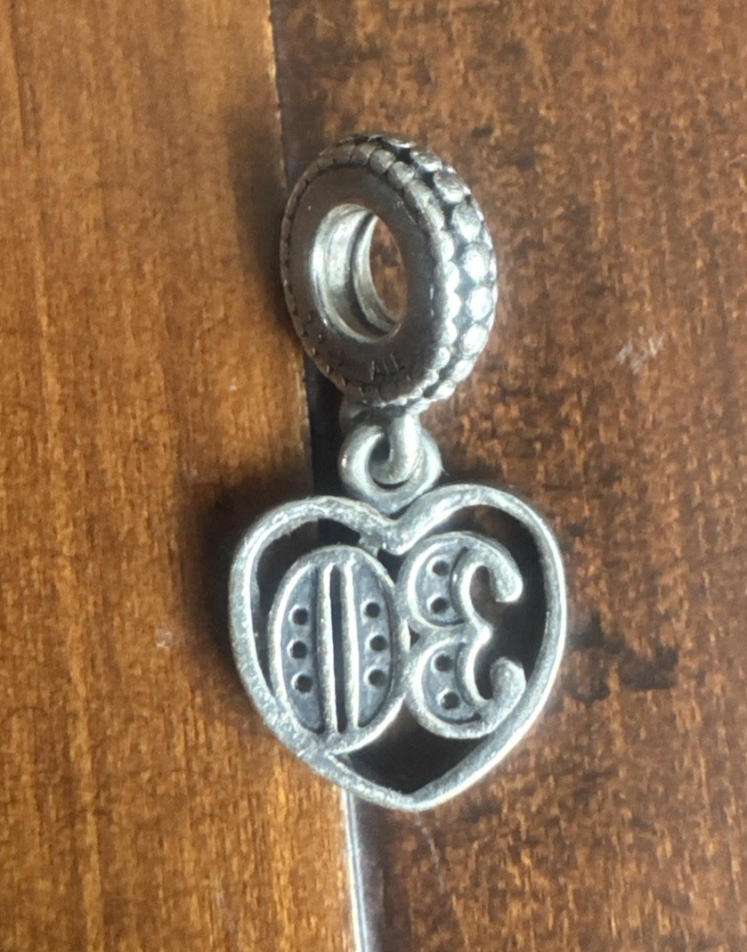 Authentic PANDORA 30 Years of Love Pendant Dangle Charm Anniversary, Birthday