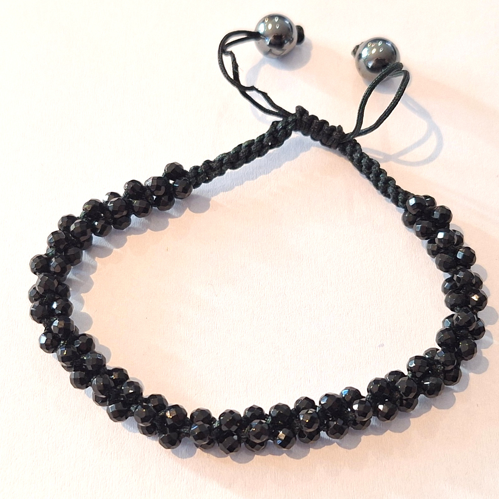 Lucet Mundi Black Sparkle bead shamballa bracelet SD016 rrp £40