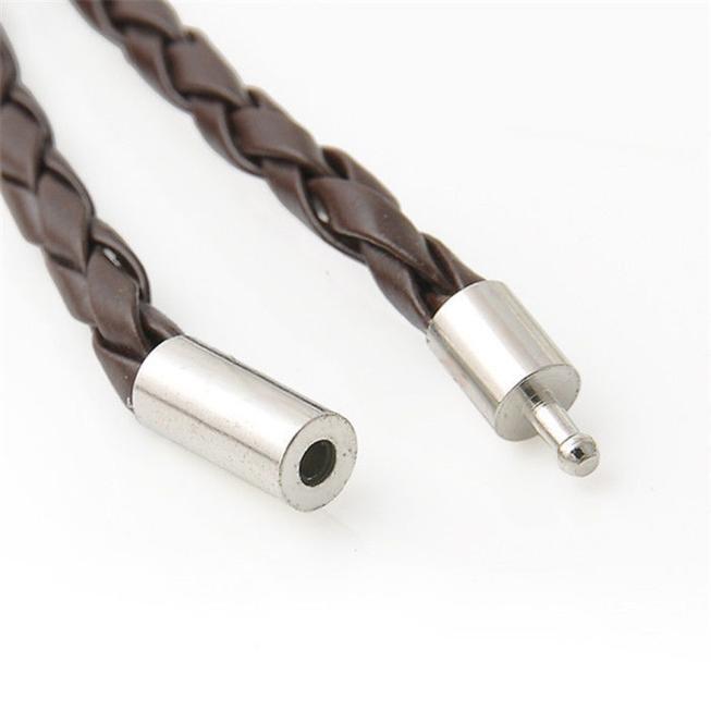 Unisex Fashion Braided Leather Rope Bracelet Casual Jewelry TK2-4