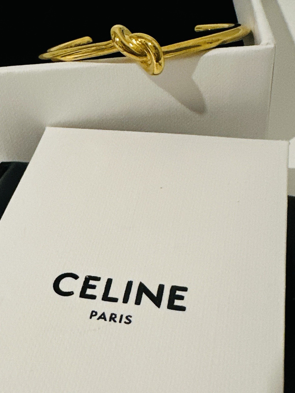 Celine Knot Extra-Thin Bracelet Bangle- Authentic Excellent Condition