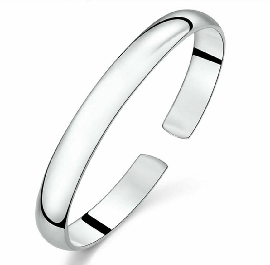 Elegant Silver Plated New Fashion Jewelry Unique Open Bracelet Bangle Cuff