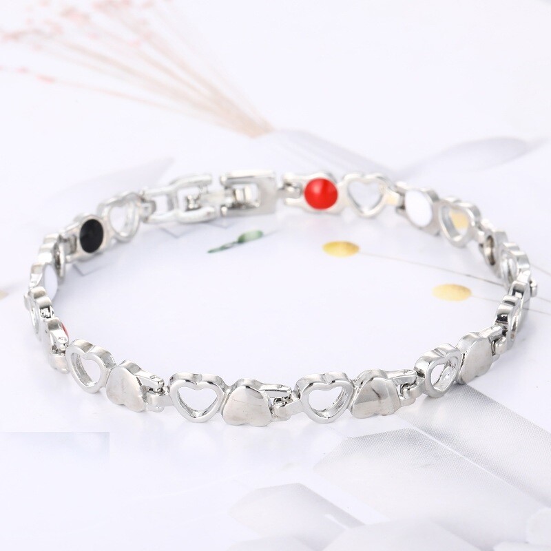 Arthritis Pain Relieve Magnetic Bracelet – Link Hearts Bracelet With 4 Element