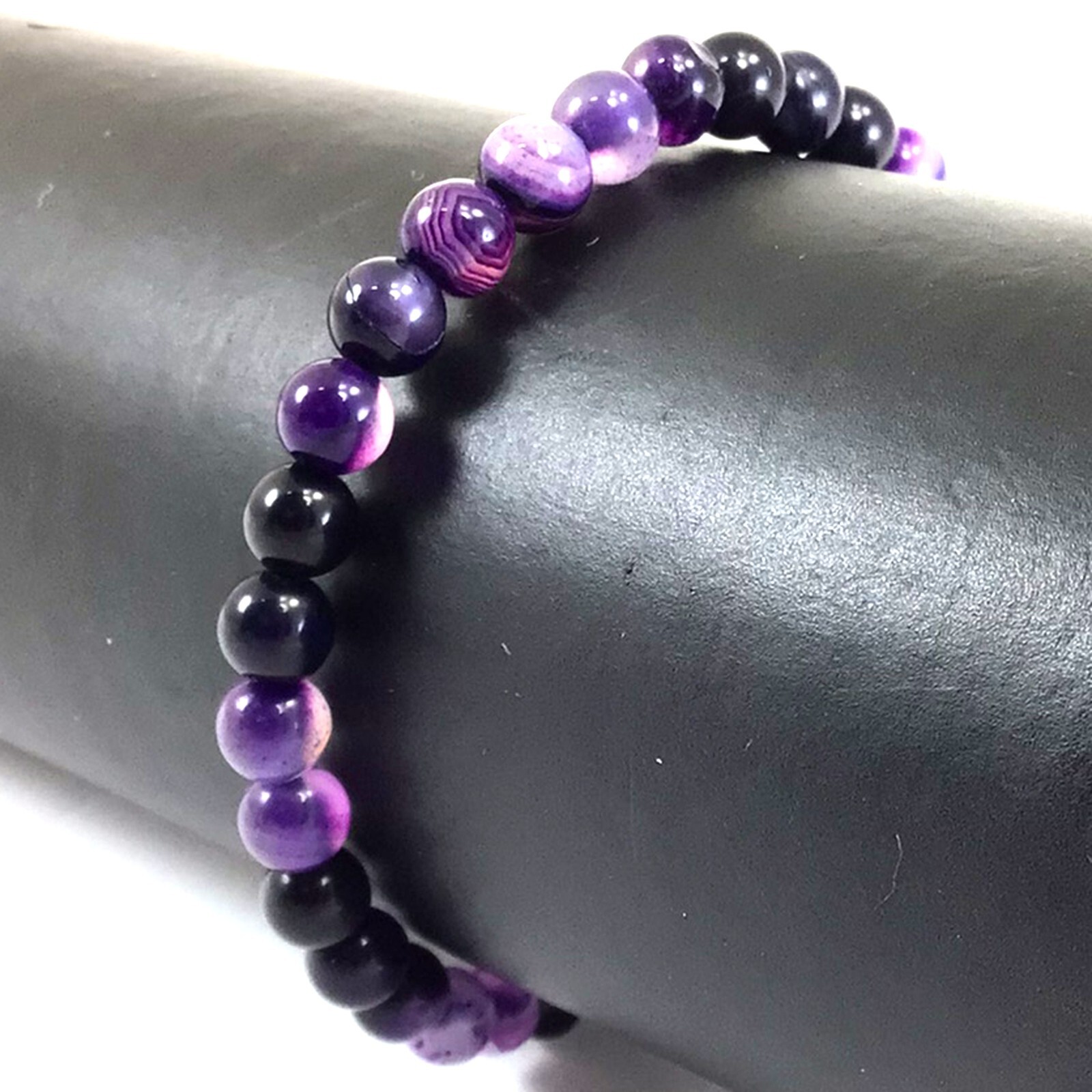 6MM Round Beaded Handmade Natural Gemstone Balance Stretch Bracelet Healing 7.5″