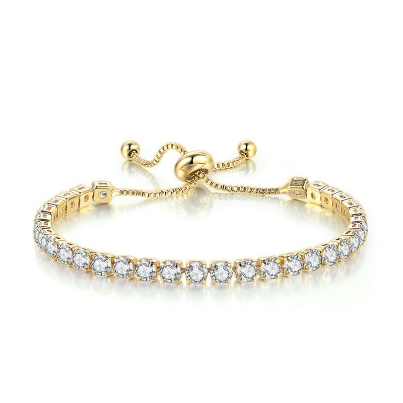 Cubic Zirconia Birthstone Tennis Bracelet in Solid Copper