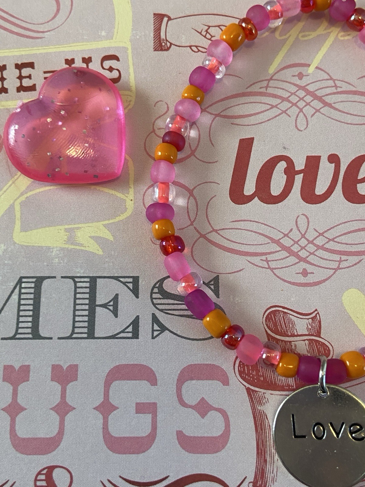 Valentine Love Charm Bracelet Teens Women Jewelry Handmade Valentine Gifts