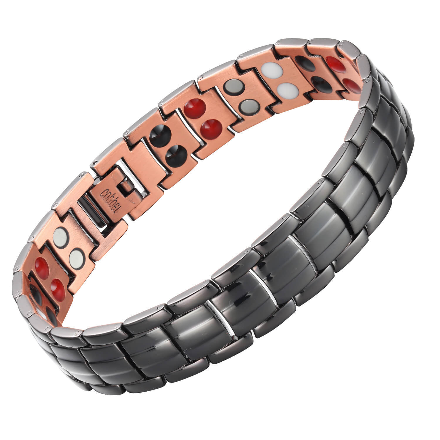 Christma gift Solid Copper Magnetic Bracelet Men Women Balance Energy Power Joy