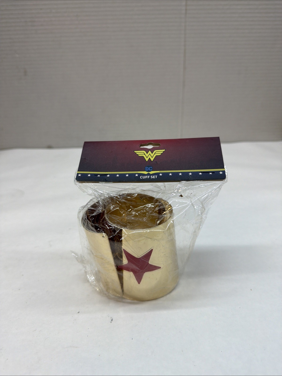 Bioworld DC Comics Wonder Woman Metal Cuff Bracelet Set Gold