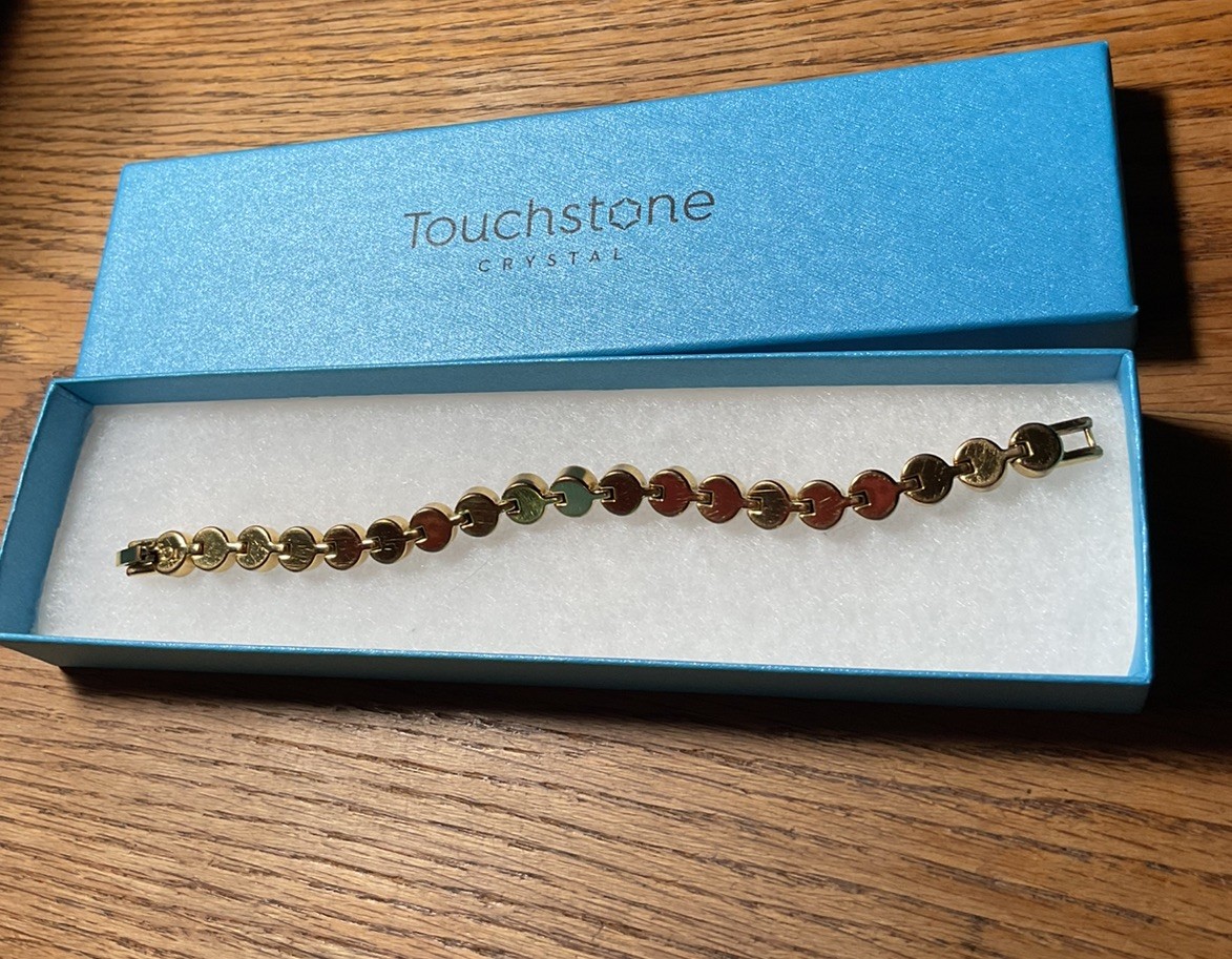 Touchstone Crystal Ice Bracelet Golden Cappuccino NIB