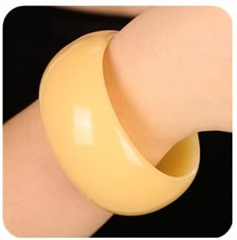 Chunky Acrylic Bracelet for Women Cuff Bangle Bracelet Colorful Wide Bracelet fo