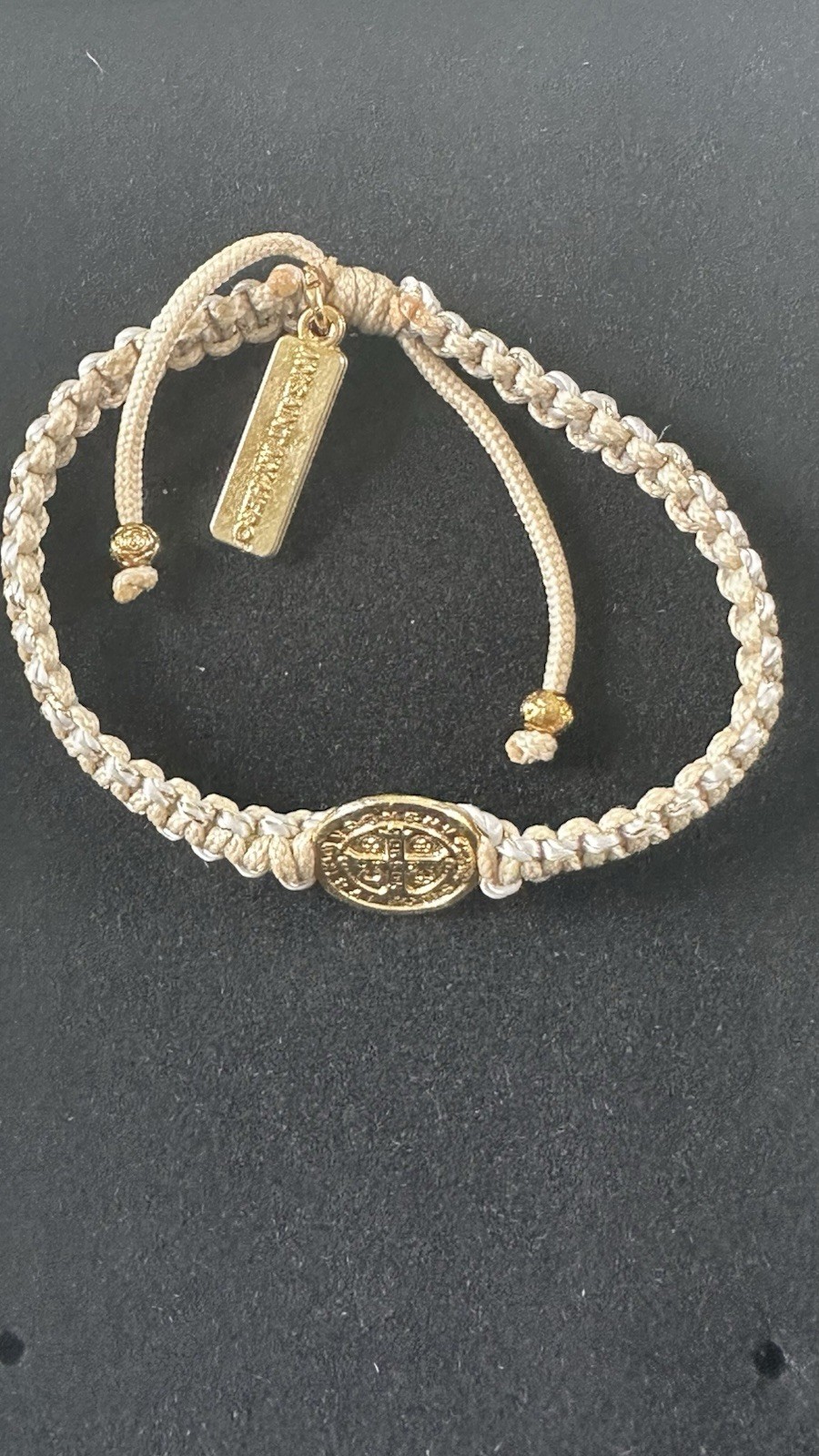 My Saint My Hero Gratitude Blessing Bracelet Pack of 2 New In box Gold