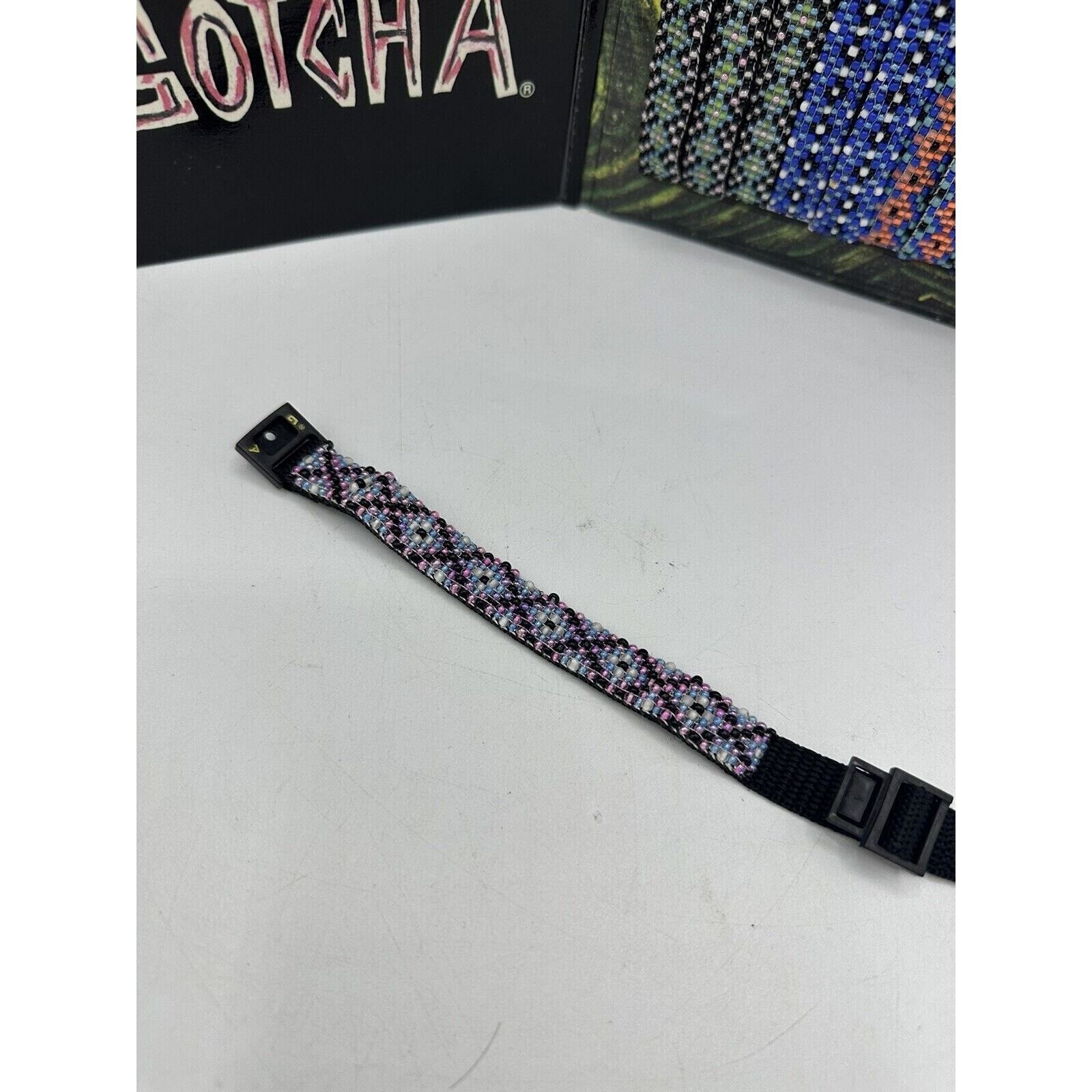 Vintage Gotcha Bracelet Adult Unisex Surf Skate Braided Wrap Multi 80s 90s