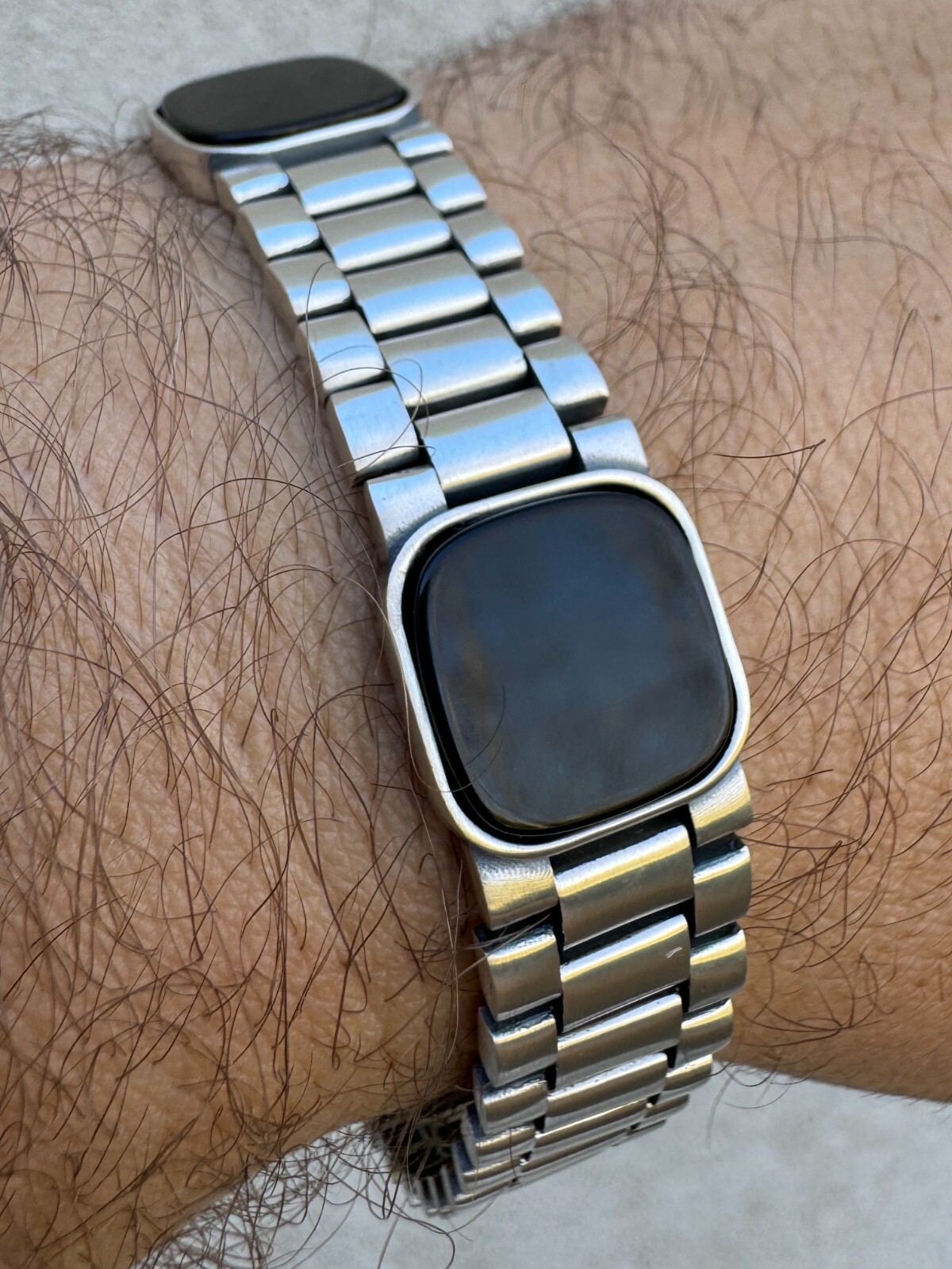 Real Mens Miami Presidential Bracelet W. Black Onyx Gemstone 925 Sterling Silver