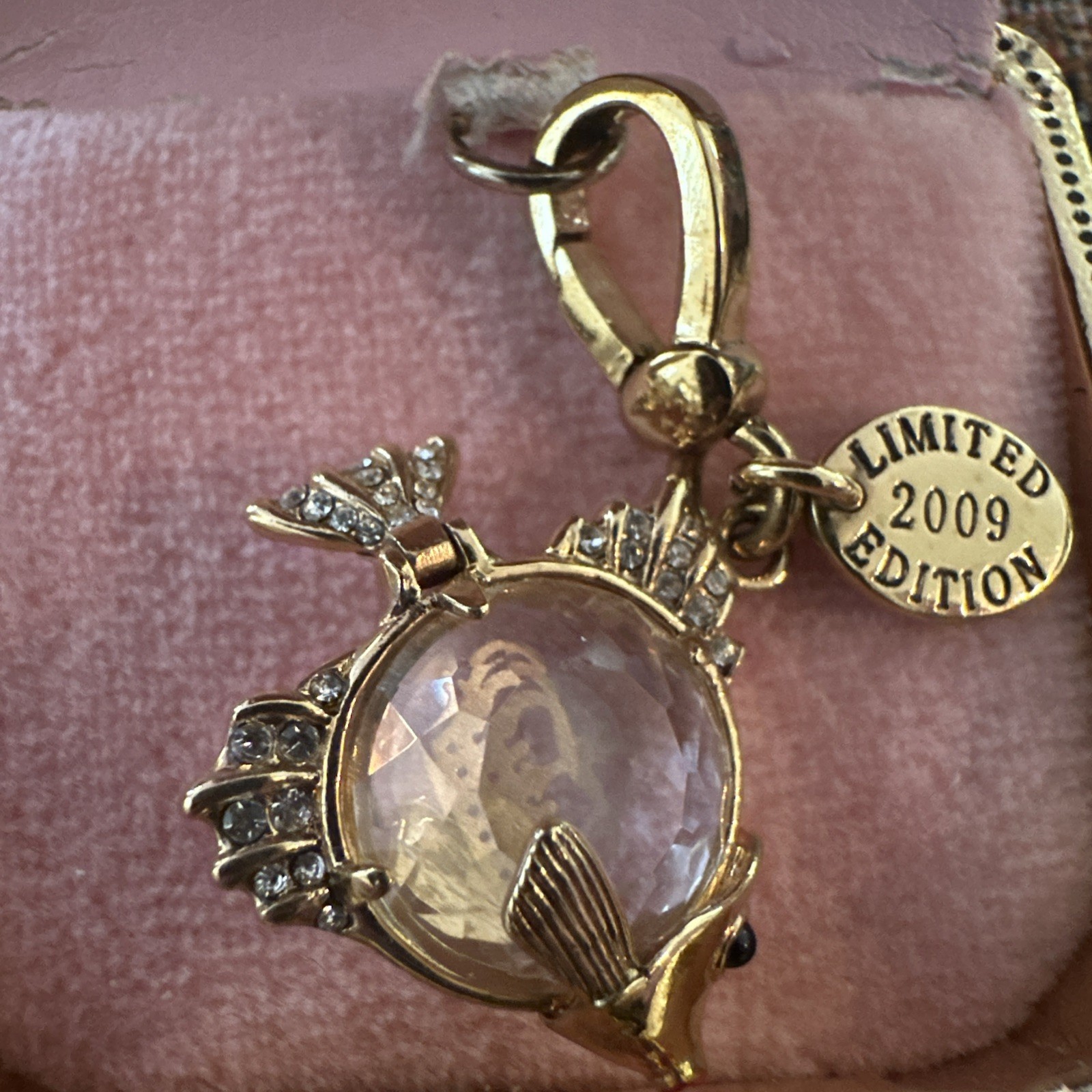 New Juicy Couture Charm Angelfish Limited Edition 2009 Jelly Belly Rhinestones