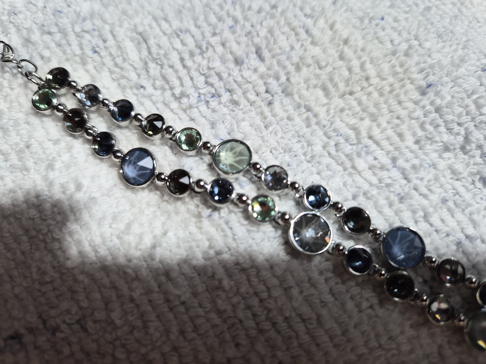 Touchstone Crystal Double Strand Bracelet, Tropics