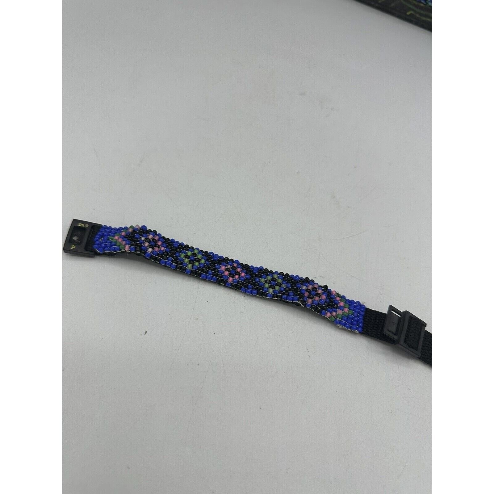 Vintage Gotcha Bracelet Adult Unisex Surf Skate Braided Wrap Multi 80s 90s