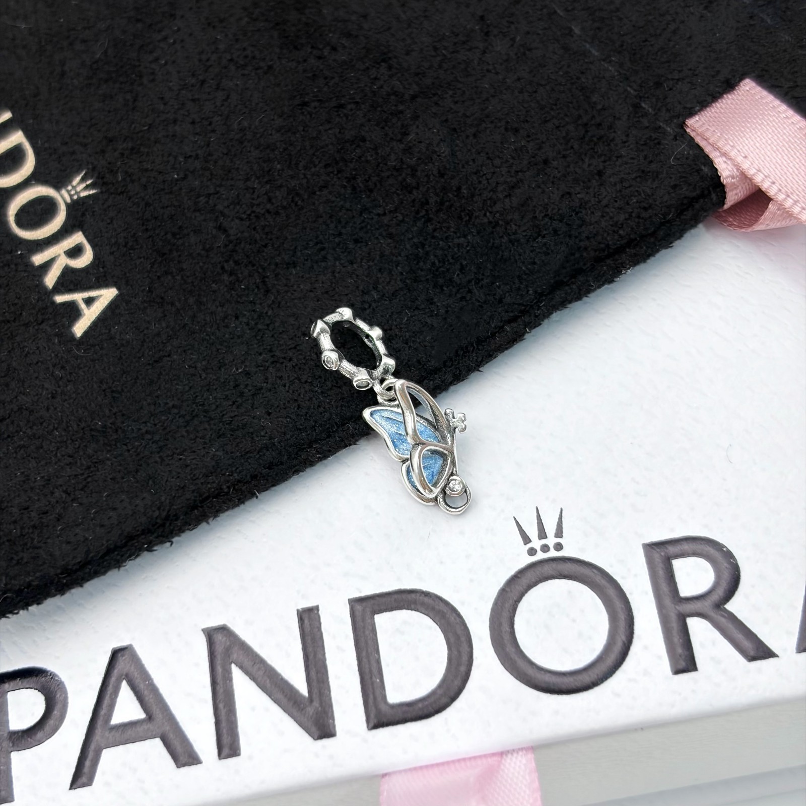 NEW 100% #794241C01 Pandora Winged Dangle Charm, Gift for Her, NEW WITH BOX