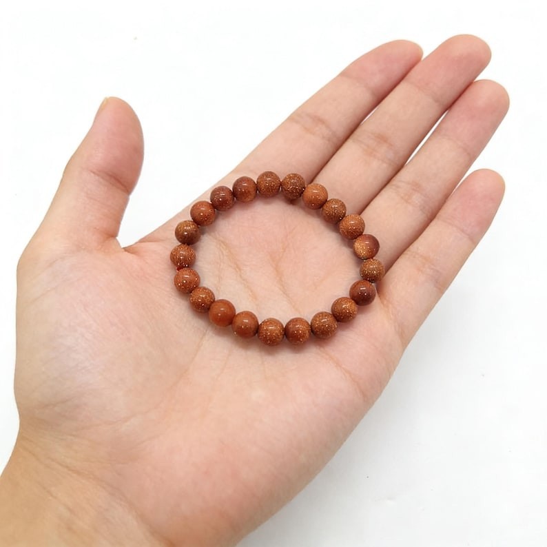 Brown Sunsitara Bracelet Stretch Beads, Meditation And Intention Jewellery