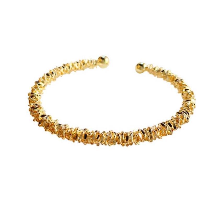 Woman 18K Gold Plated Fashion Starry Opening Bracelet Bangle Cuff