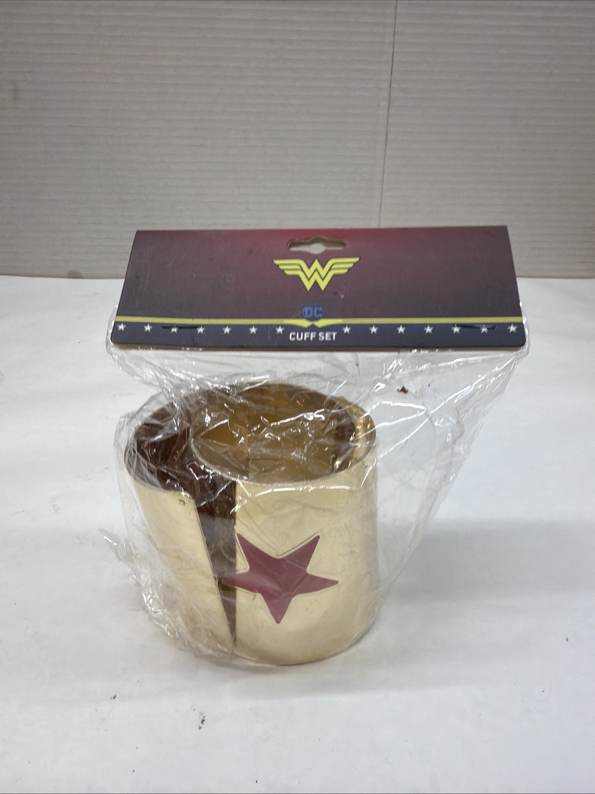 Bioworld DC Comics Wonder Woman Metal Cuff Bracelet Set Gold