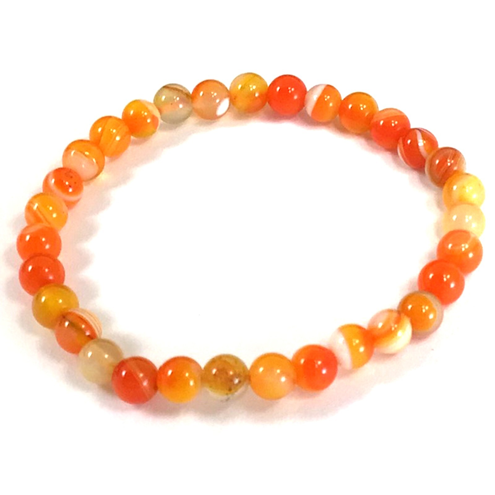 6MM Round Beaded Handmade Natural Gemstone Balance Stretch Bracelet Healing 7.5″