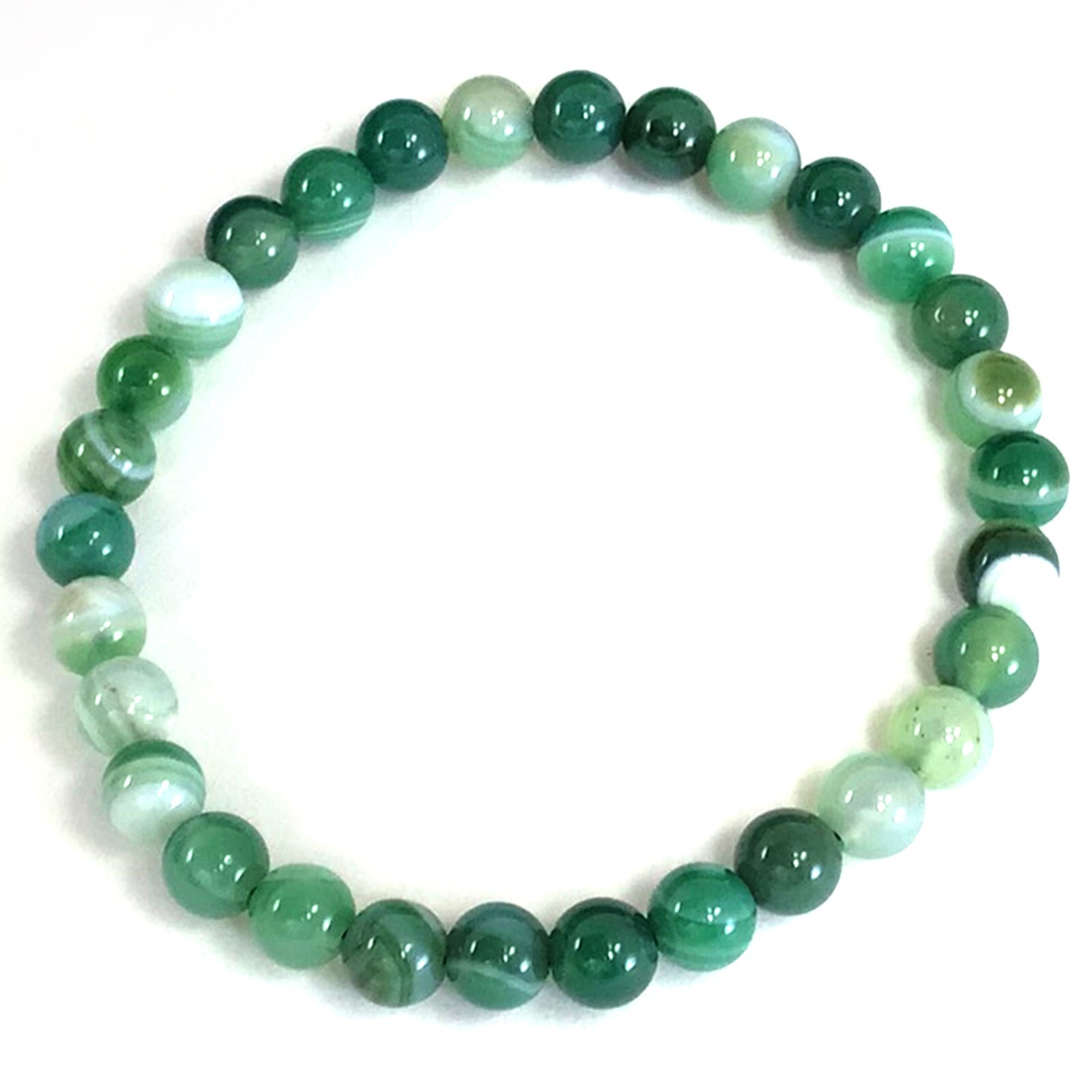 6MM Round Beaded Handmade Natural Gemstone Balance Stretch Bracelet Healing 7.5″