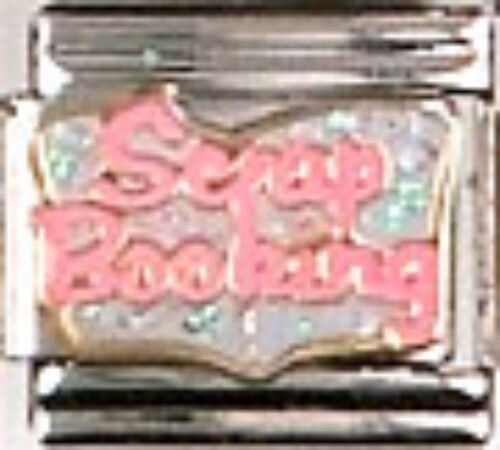 SCRAPBOOKING ITALIAN CHARM BRACELET LINK 9MM STAINLESS STEEL