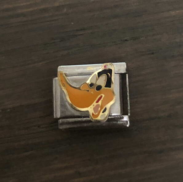 NOS Daffy Duck Italian Charm Bracelet Link 9mm