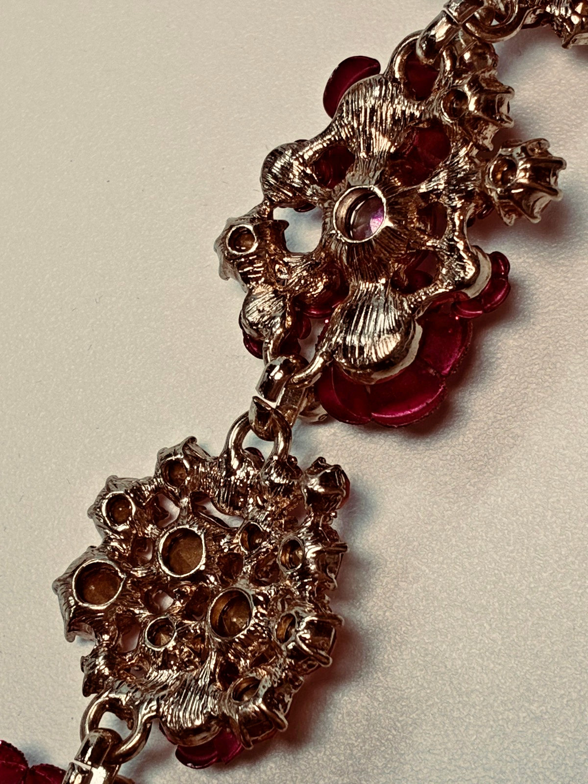 Retired BETSEY JOHNSON, Bracelet, “Rose Cluster”