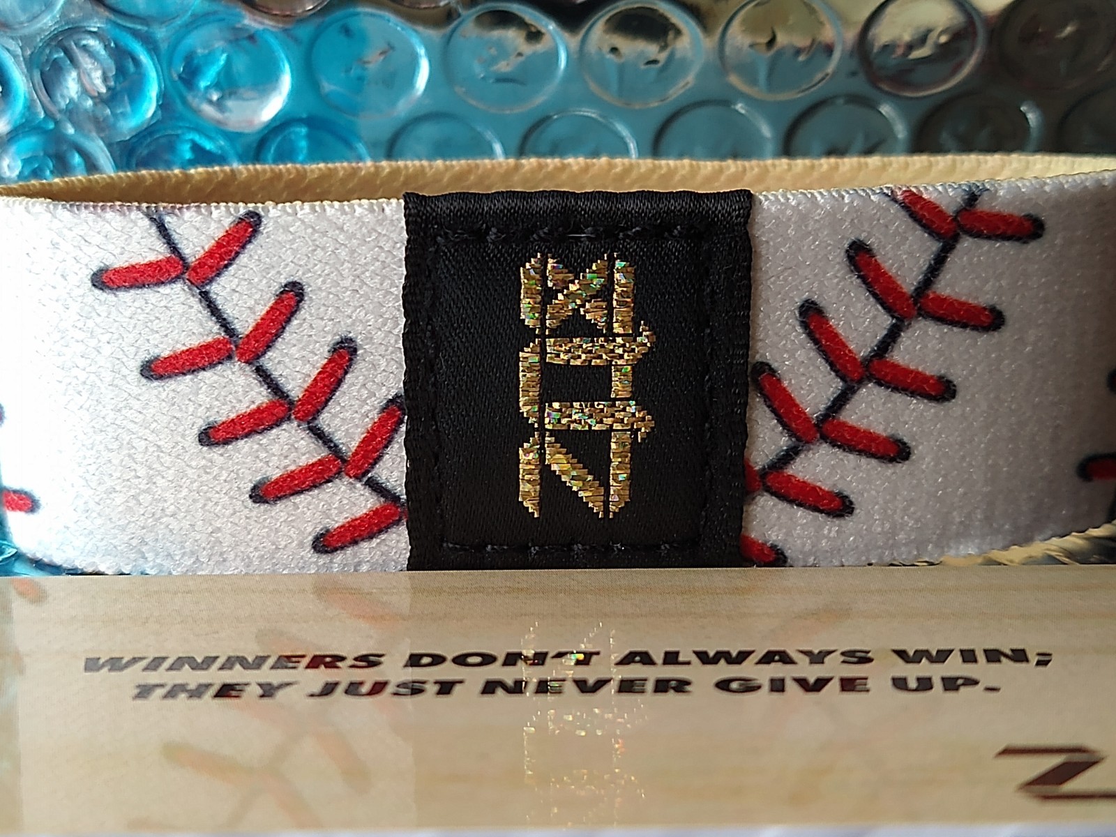 ZOX “HOME RUN” Strap W/ Card-DIAMOND GOLD (SZ Medium) #55