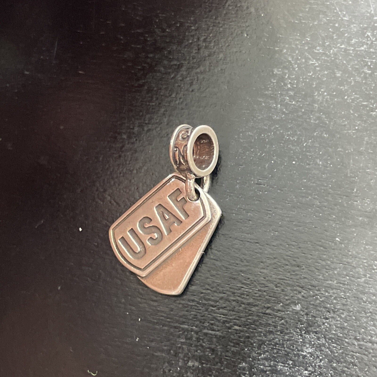 Nomades United States Air Force Dog Tags USAF Dangle Charm .925 Silver New
