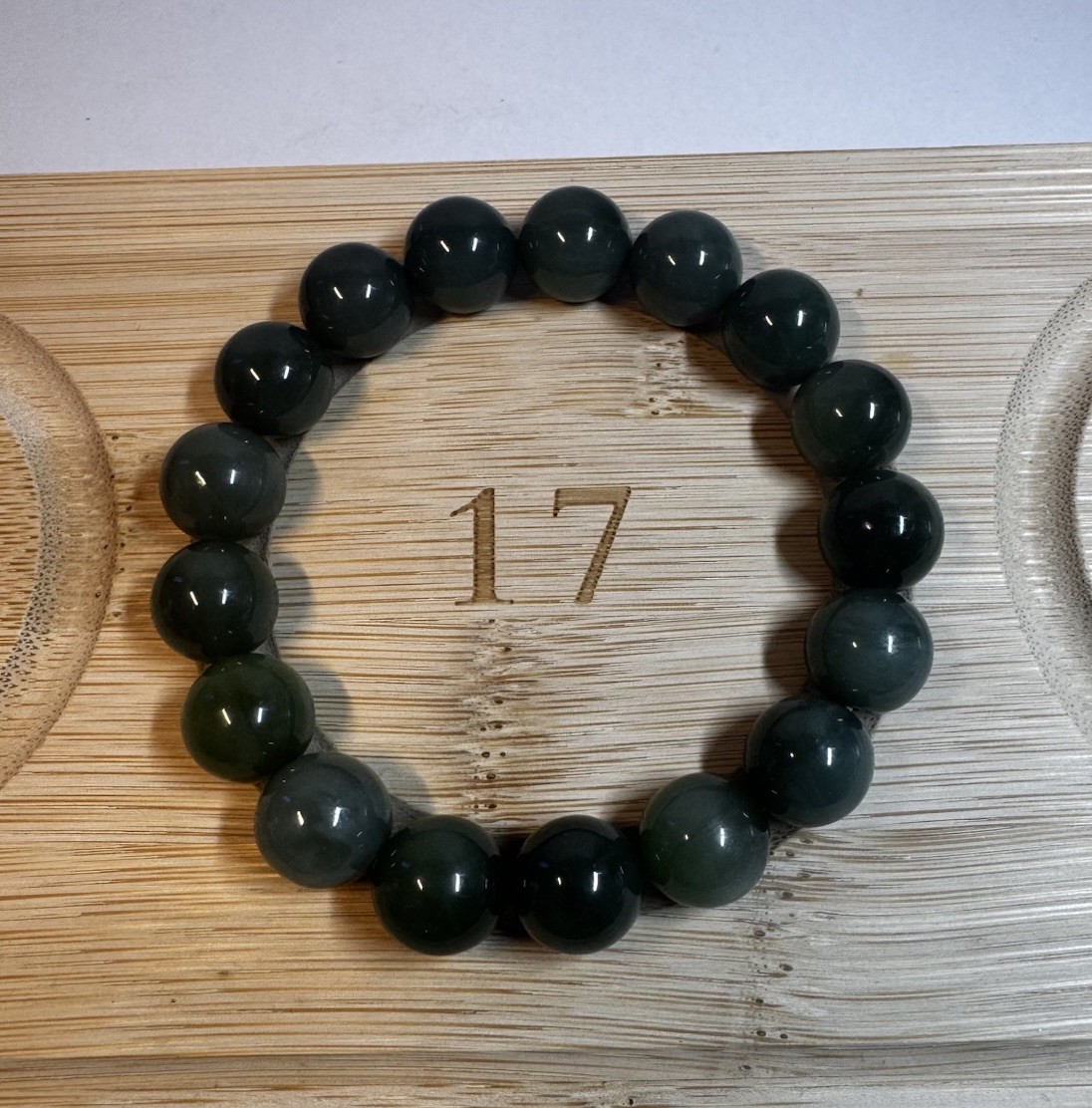 certified 12mm Hetian green Jade Round beaded stretch Bracelet New free shipping