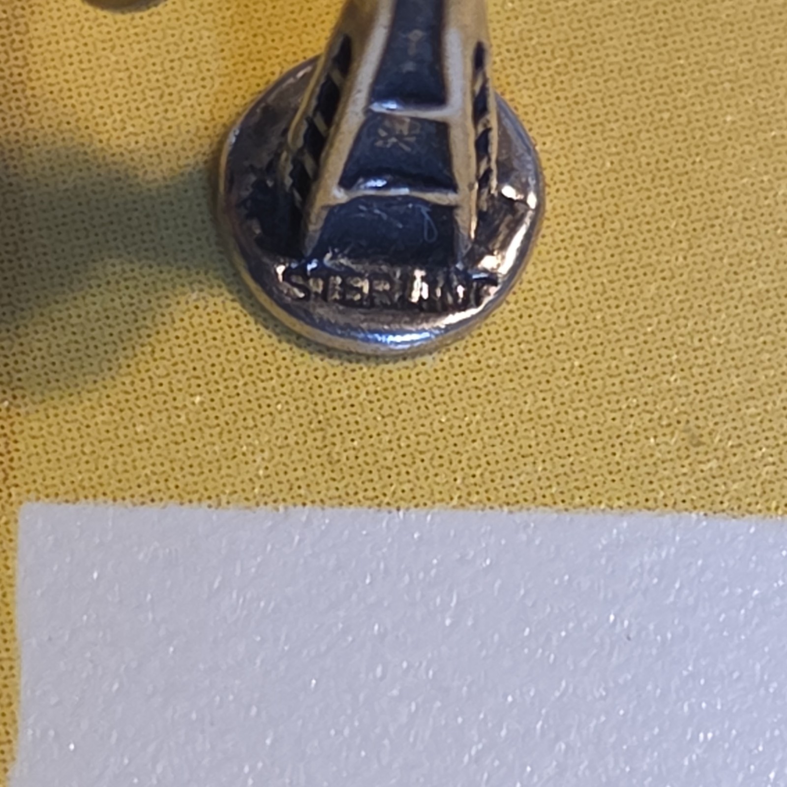 Sterling Silver Space Needle USA Tower Dangle Charm Pendant