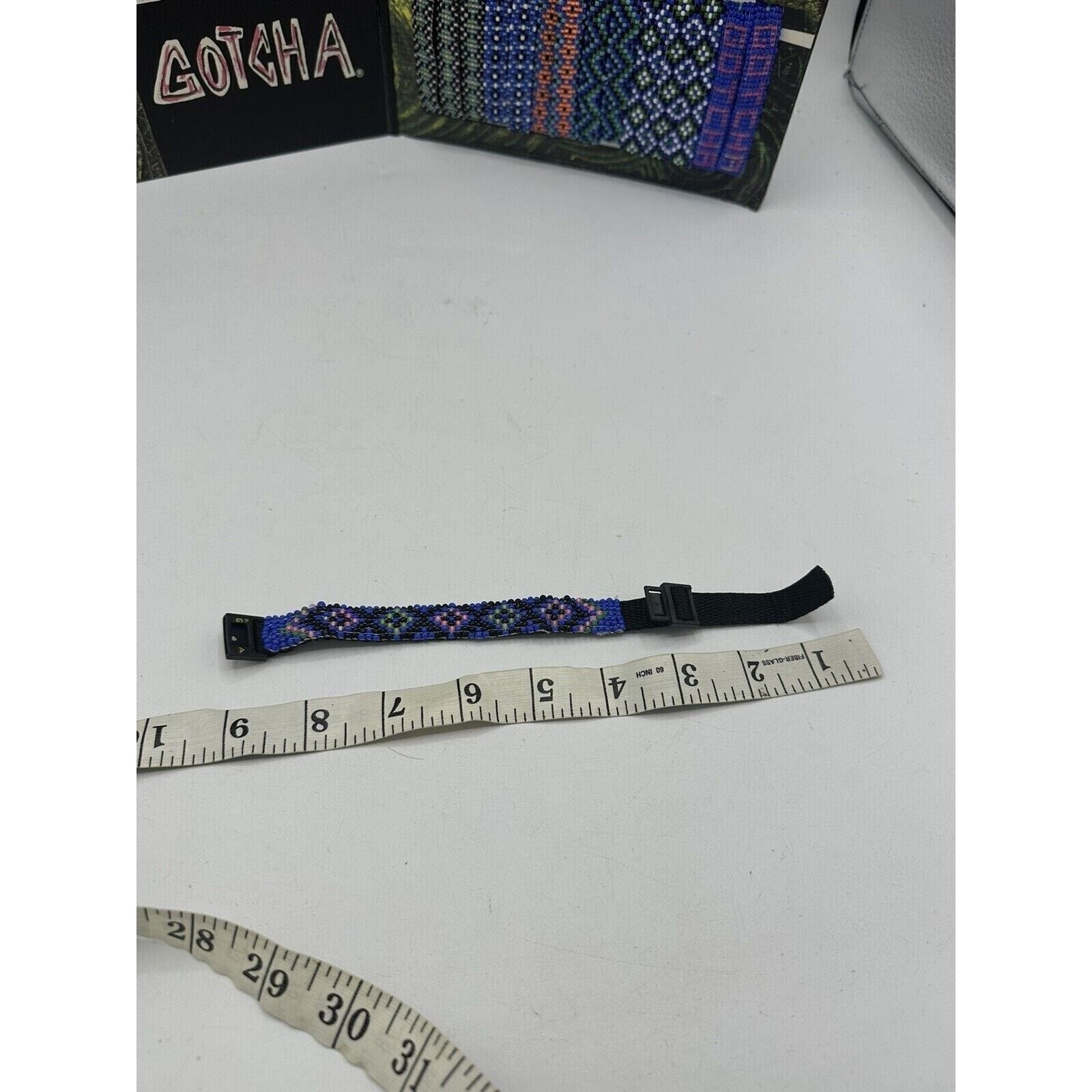 Vintage Gotcha Bracelet Adult Unisex Surf Skate Braided Wrap Multi 80s 90s